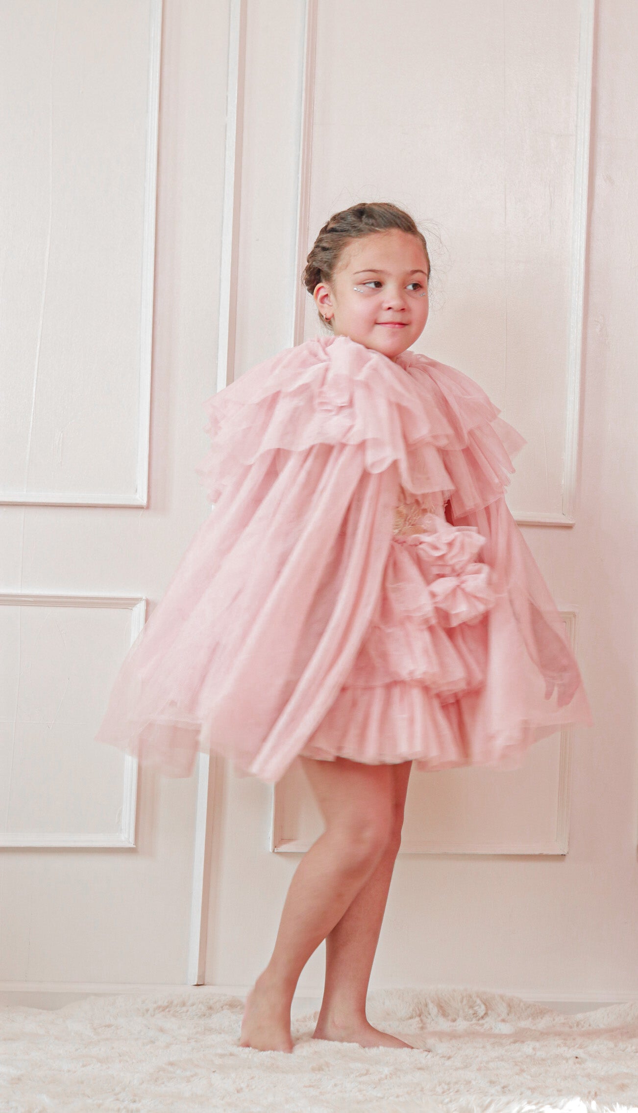 ODETTE TUTU DRESS SET with SHRUG & CAPE