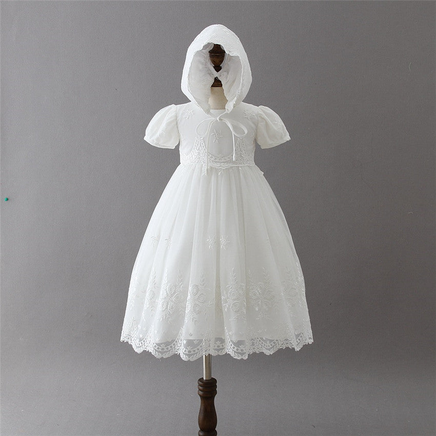 Rose Baptismal Dress for Kids