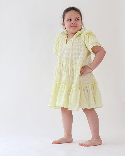 Jolie Ruffled Mini Go-To Dress for Kids side