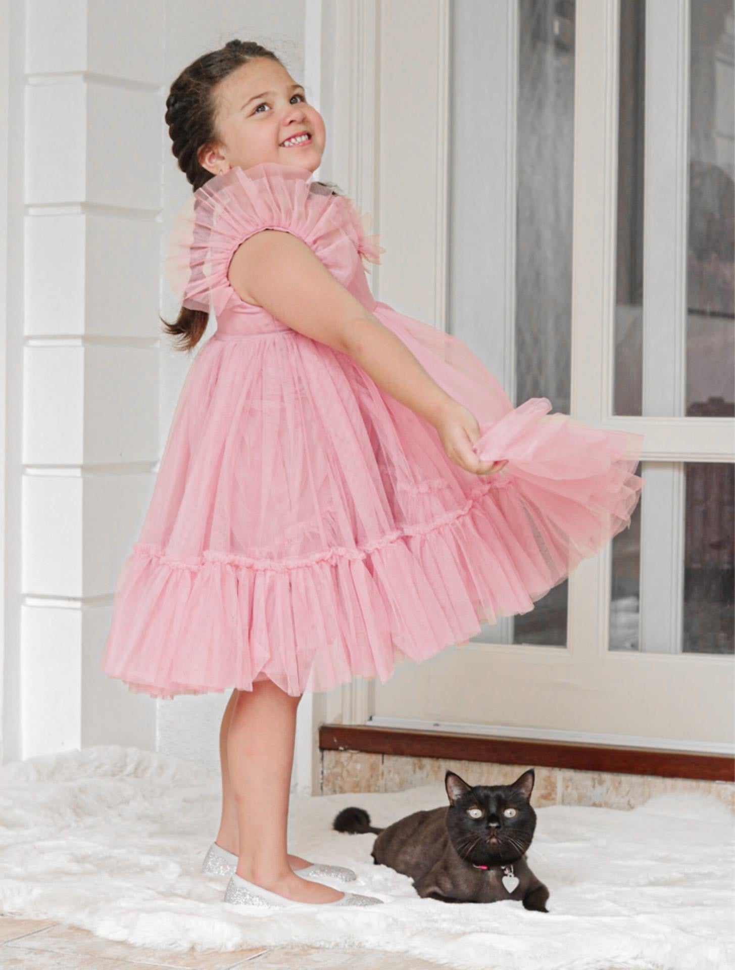 Enchanted Tulle Dress for Girls side