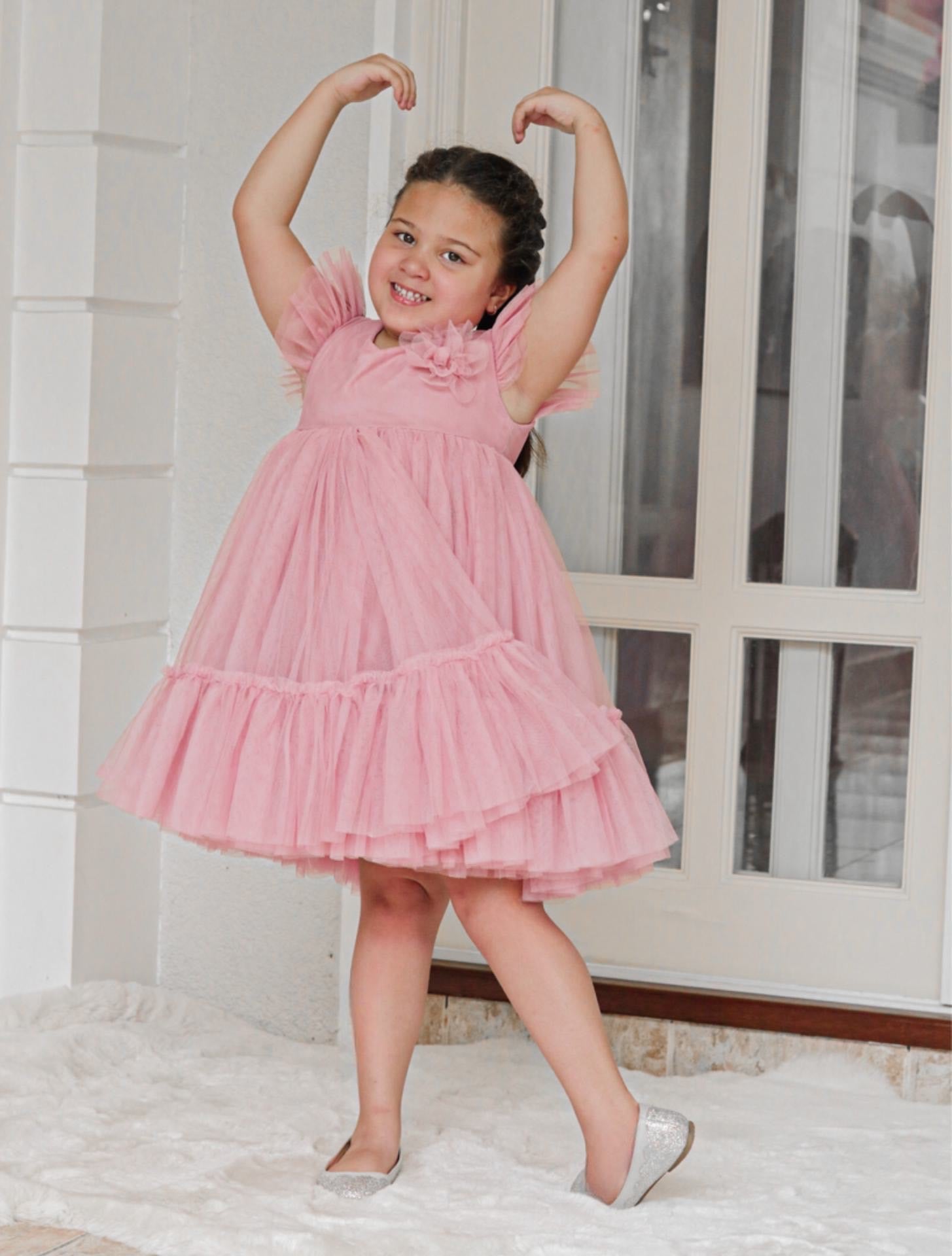 Enchanted Tulle Dress for Girls front