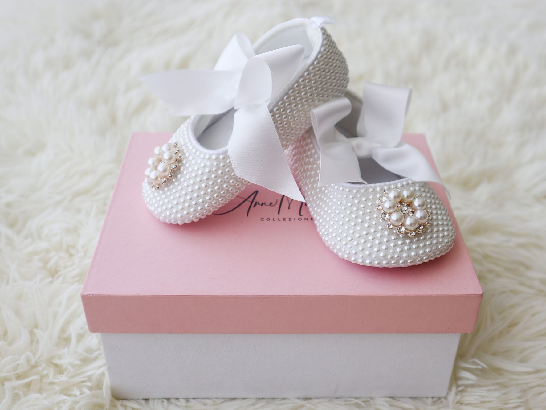 cute Baptismal Pear Shoes for Kids