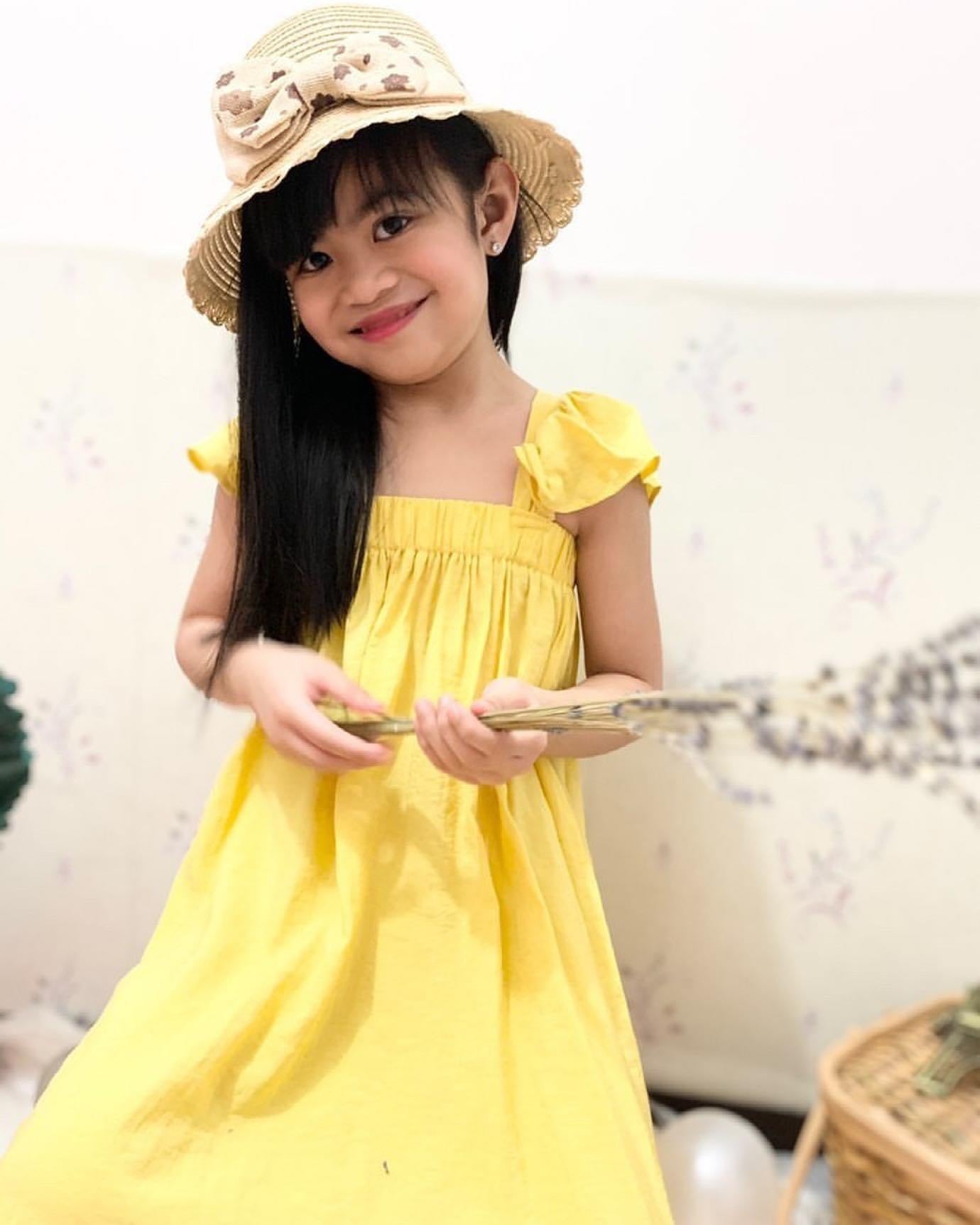 Cute Cassandra Summer Dress for Kids yellow