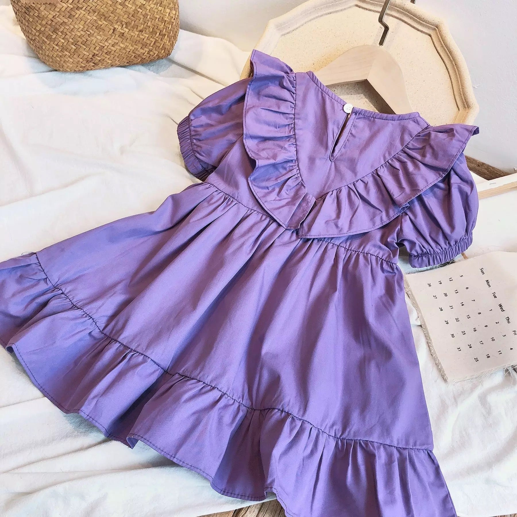 purple Julia Dress for Kids back